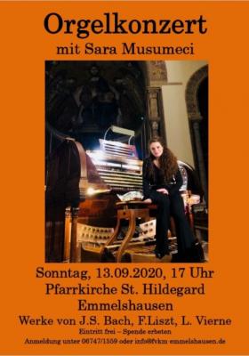 Orgelkonzert in der Pfarrkirche St. Hildegard