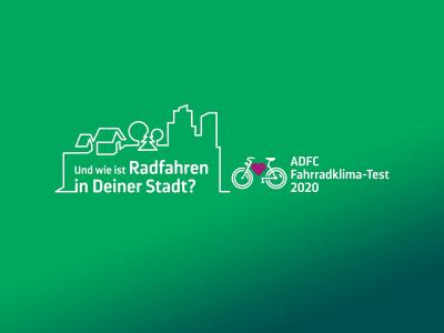 Logo des ADFC-Fahrradklima-Test 2020