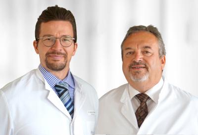 Die Chefärzte der KHDS-Urologie Dr. med. Alexander Höinghaus (li.) und Dr. med. Gert Schindler