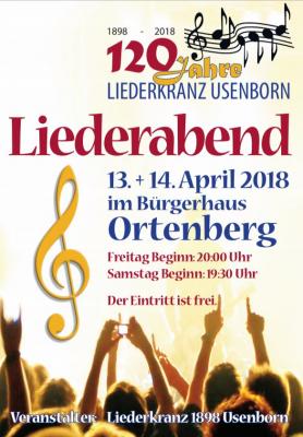 Liederabende für moderne und traditionelle Chormusik im Bürgerhaus Ortenberg (Bild vergr&ouml;&szlig;ern)