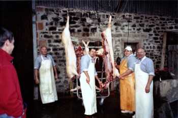 Traditionelles Schlachtfest des Gesangverein „Liederkranz“ 1898 Usenborn (Bild vergrößern)