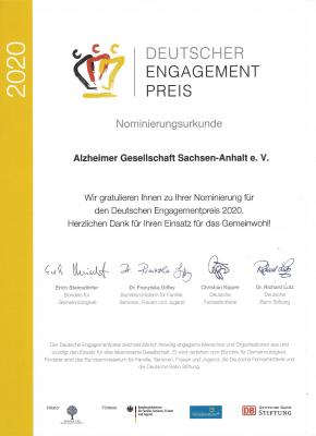 Foto zur Meldung: Nominierung für den Deutschen Engagementpreis
