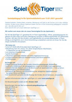 Bild der Meldung: Neues Teammitglied für das Spielmobil 2 gesucht