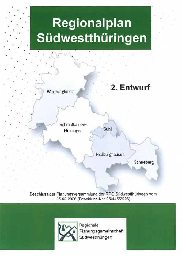 Regionalplan Südwestthüringen 2026_Deckblatt 2. Entwurf