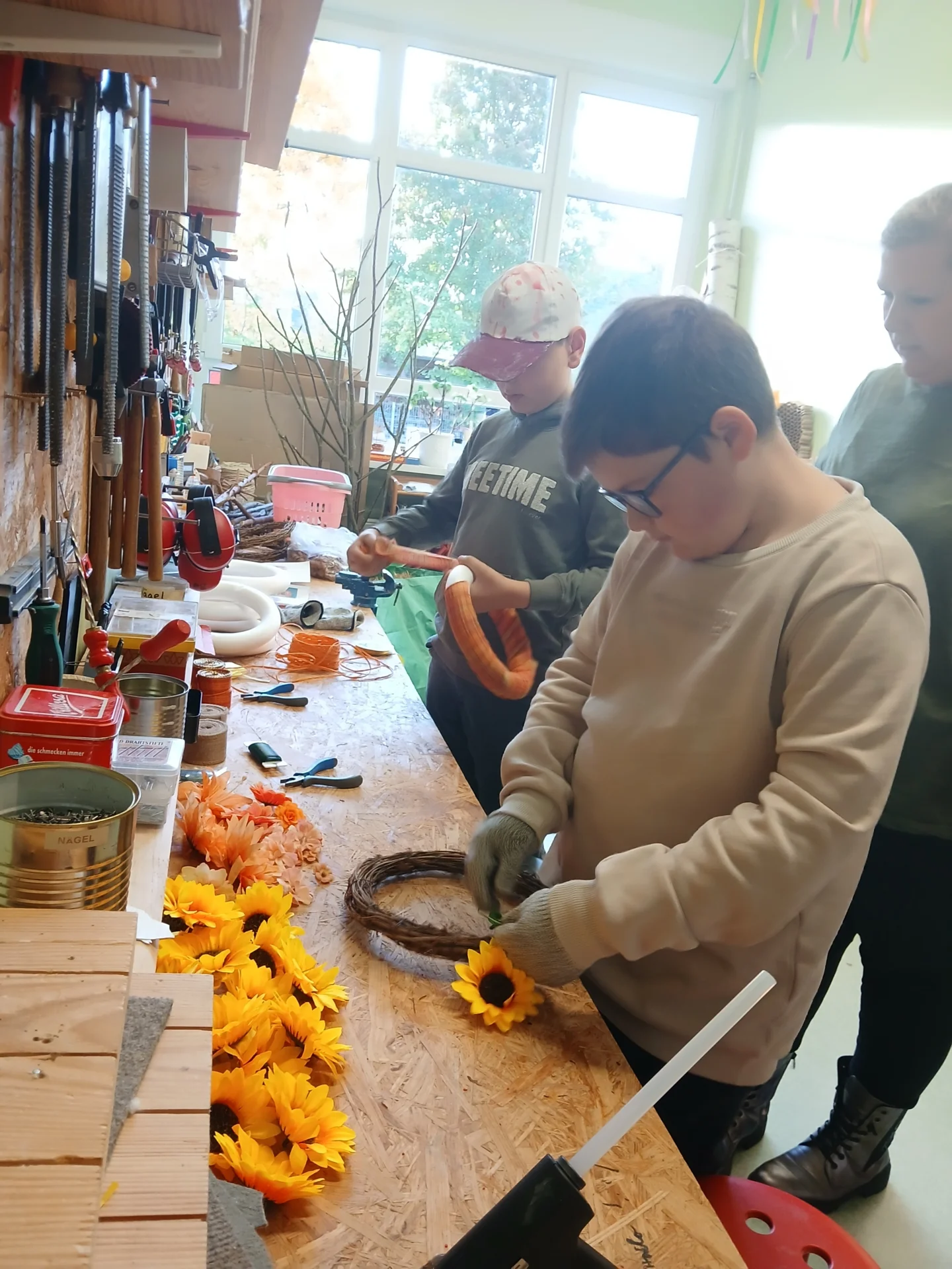 Herbstkränze binden