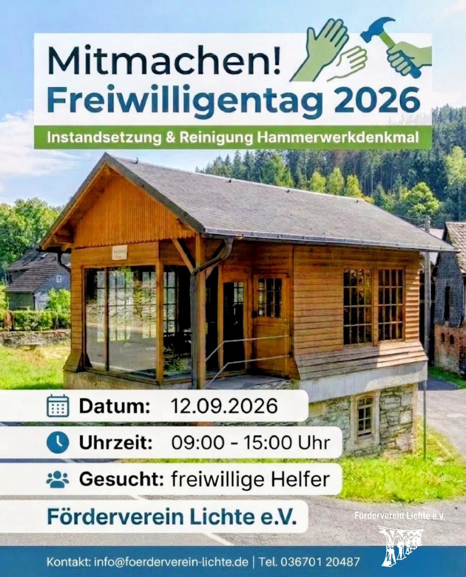 Freiwilligentag 12.09.2026 Förderverein Lichte