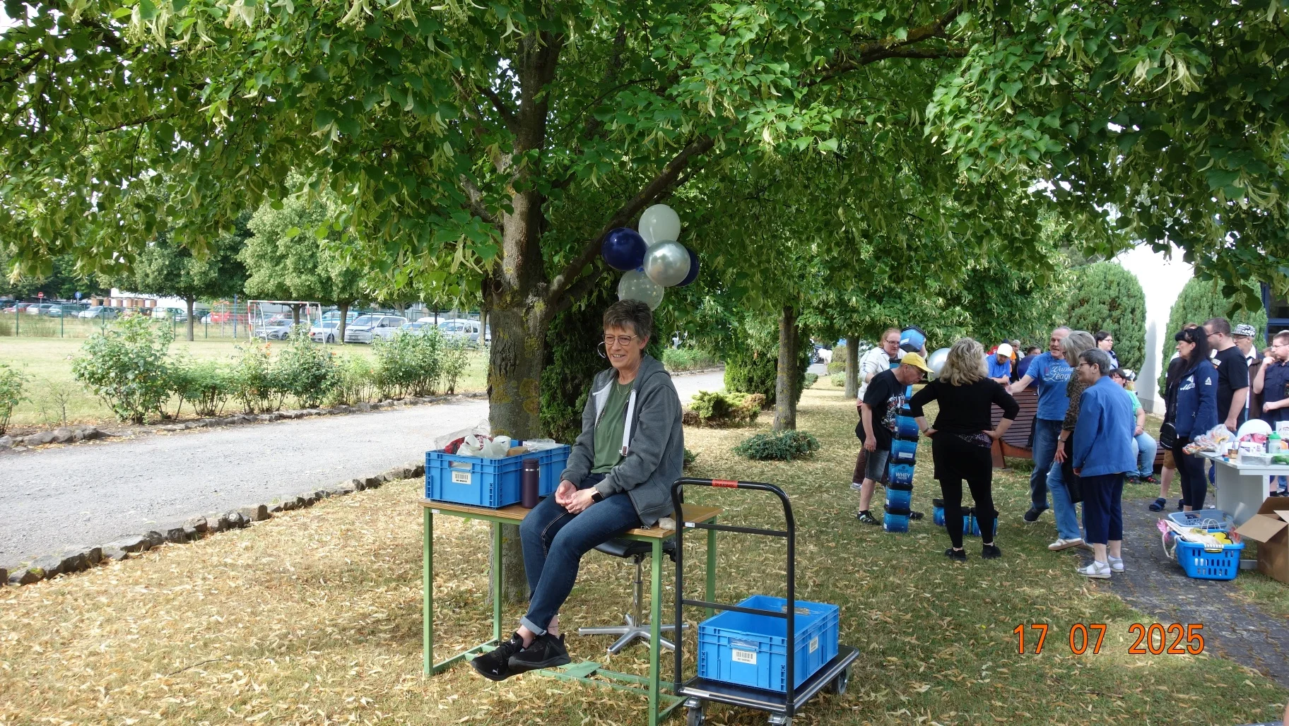 Spiel und Spaß im Schatten