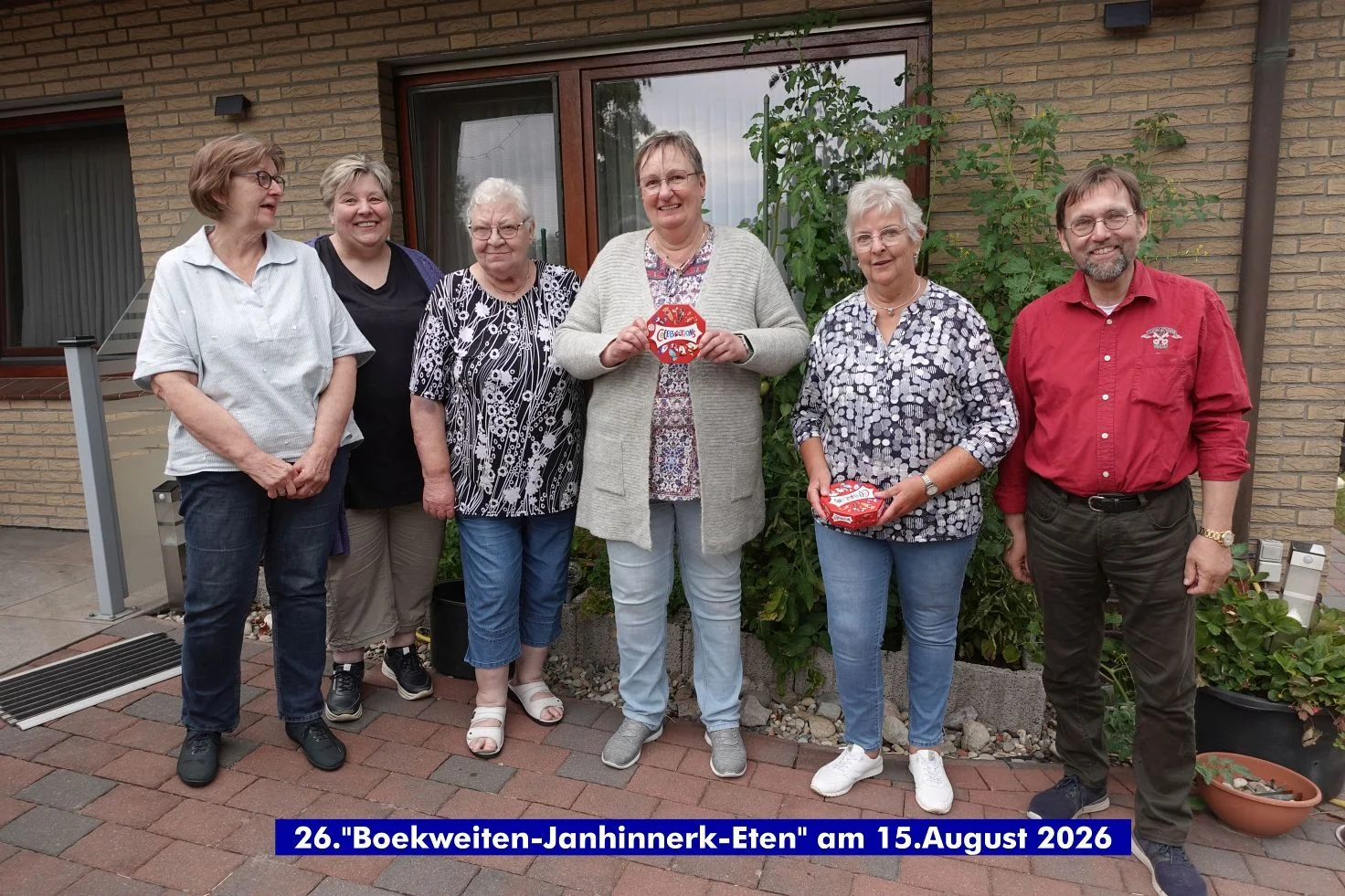 Buchweizenpfannkuchen-Essen - Dank an Helfer