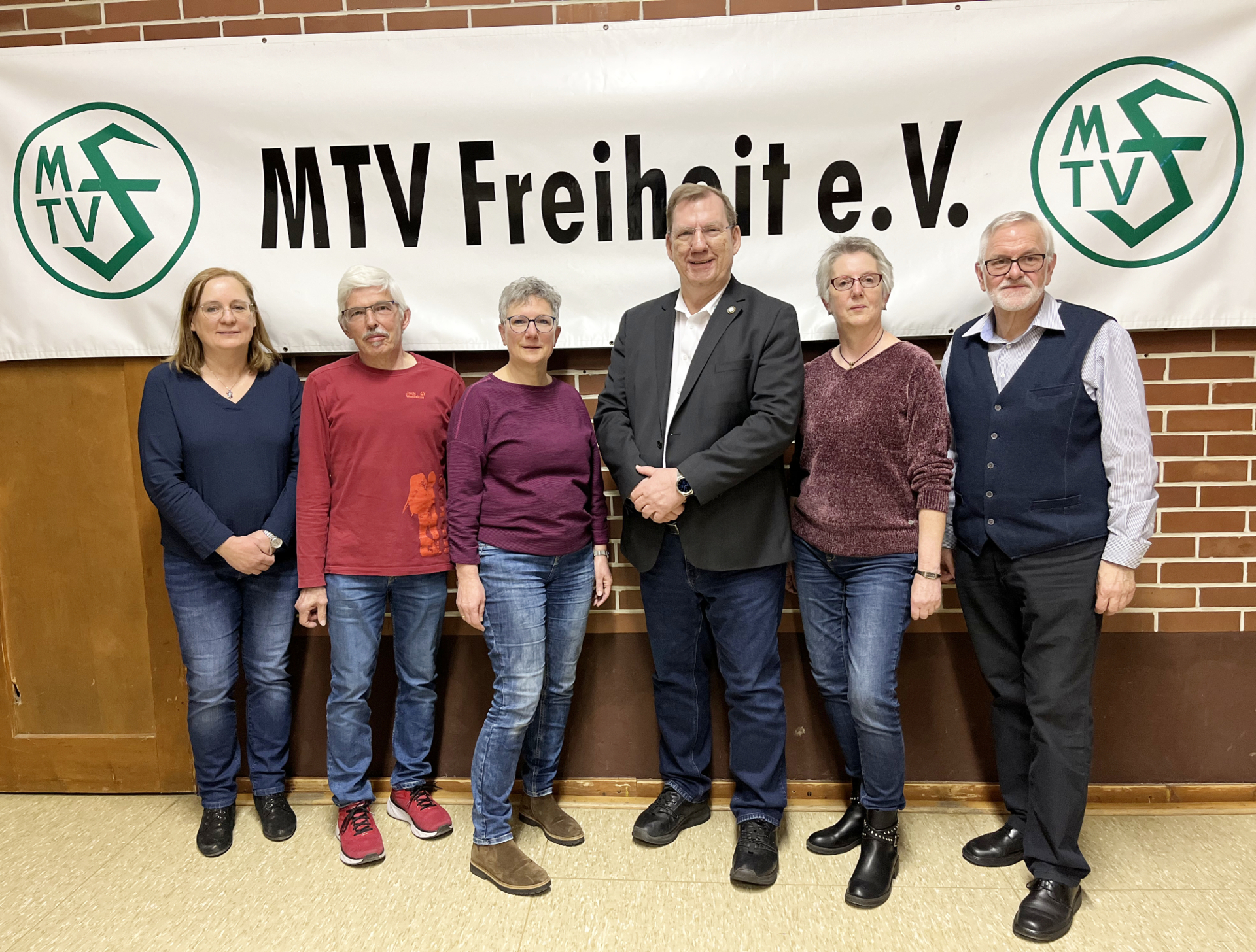 Teamvorstand mit dem scheidenden 1. Vorsitzenden Bernd Tödteberg