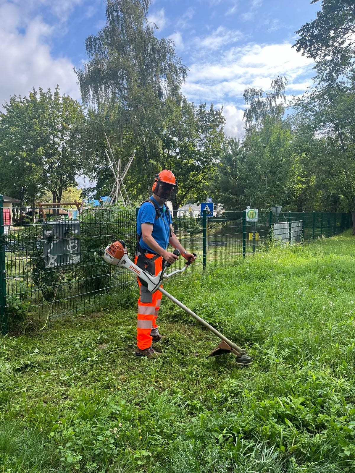 Bürgermeister im Praxiseinsatz beim Bauhof