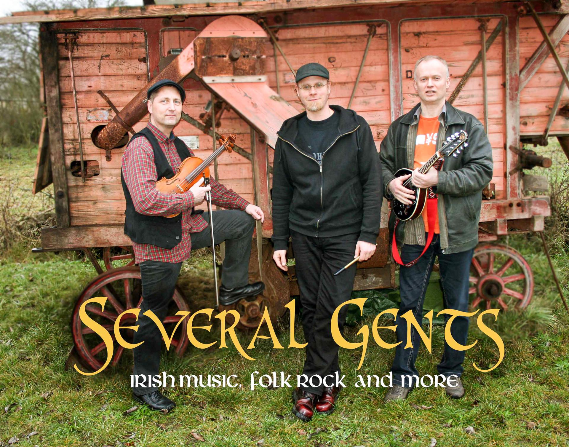 Das Trio „Several Gents“  spielt Irish Folk zum Tanzen, aber auch mit melancholischer Note. Foto: Privat