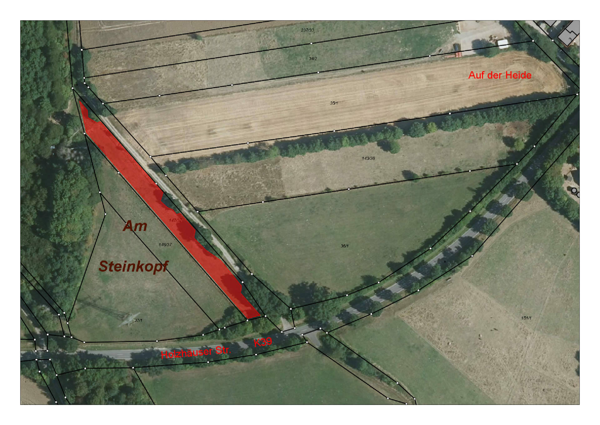Lageplan Auf der Heide