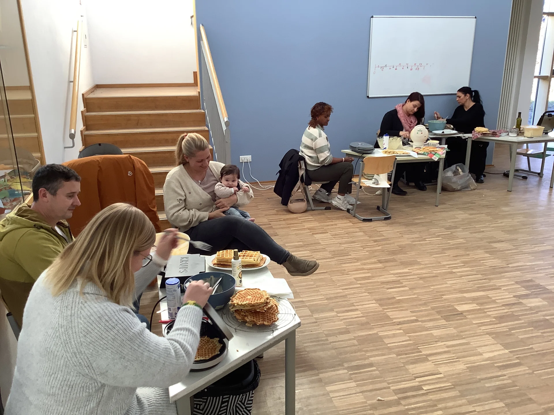 Winterliches Basteln Waffeln