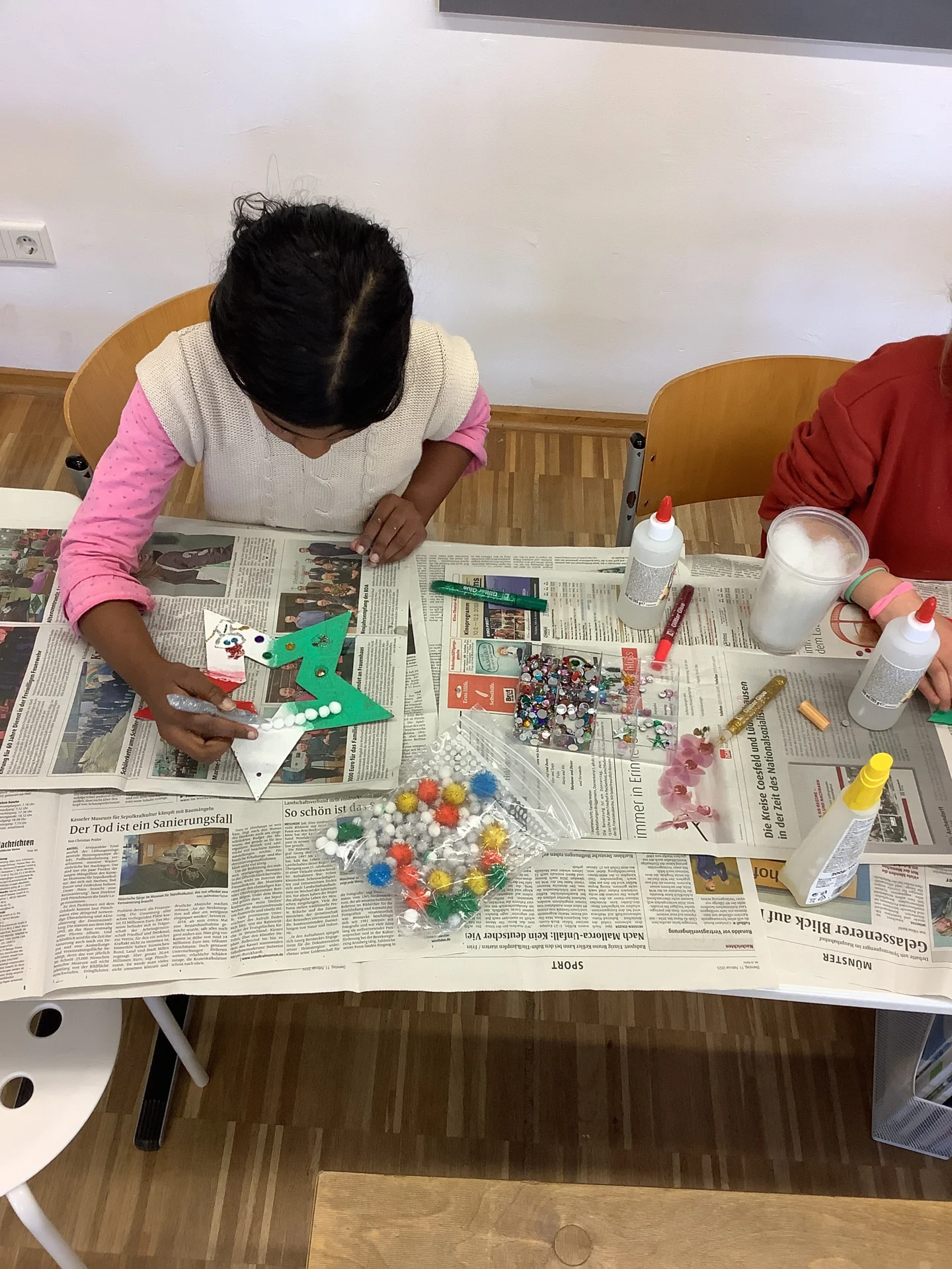 Gruppenprojekt Weihnachtssterne