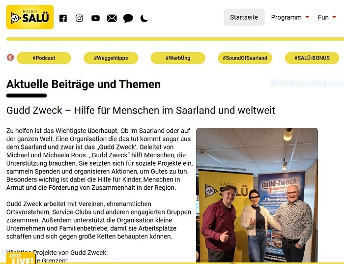 2025-03-17_RADIO-SALUE_Live-Mitschnitt-Interview_Gudd-Zweck-7-Sammel-Aktionen_Start-Seite_H-700