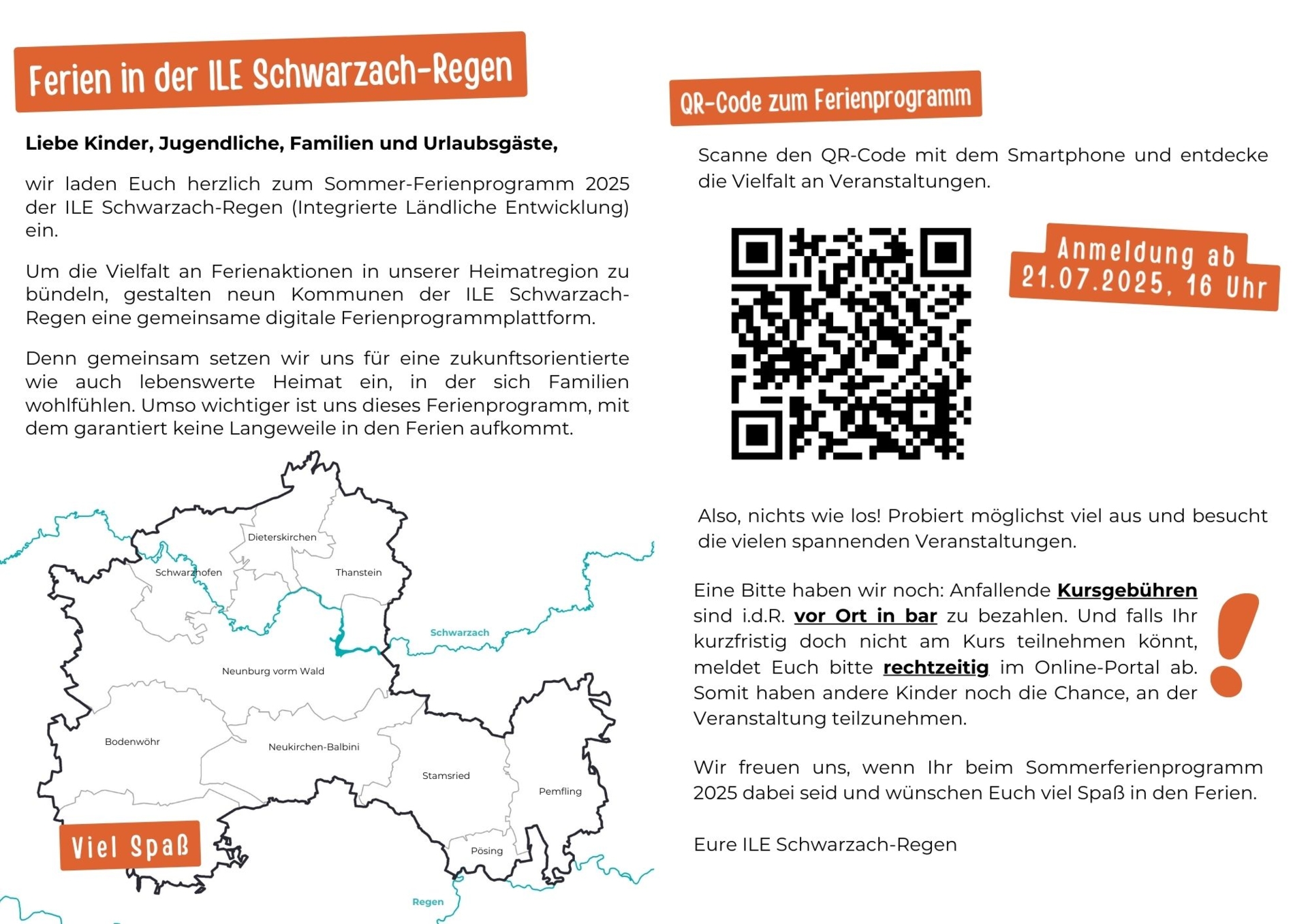 Ferienprogramm Flyer Seite 1