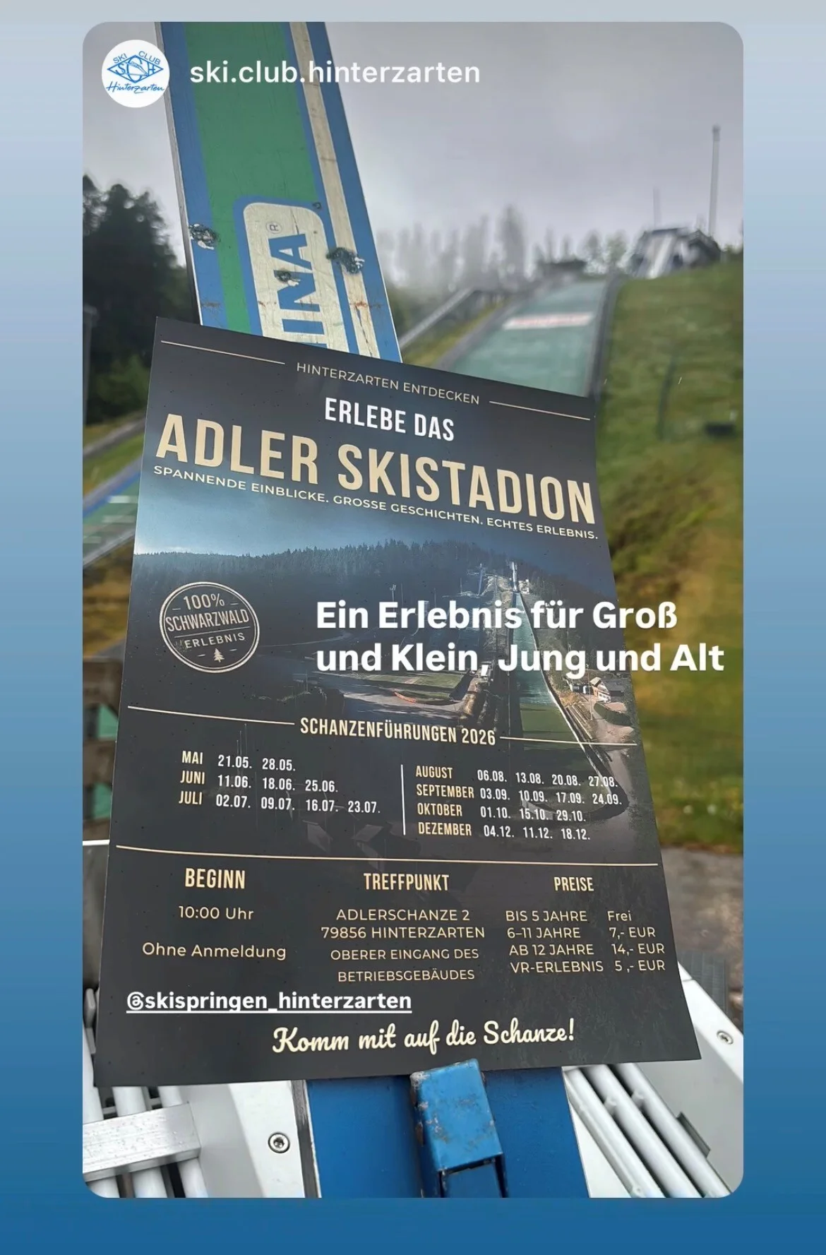öffentliche Führungen Adlerschanze 2026