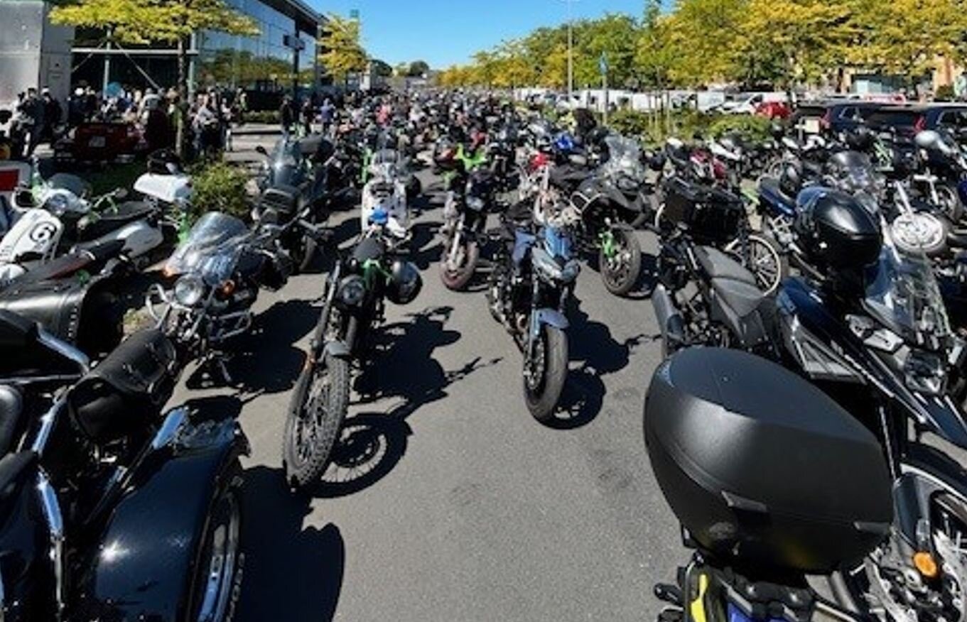 der Motorradkorso