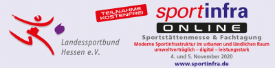 Presseinformation des Landessportbundes Hessen e. V. vom 13.08.2020: Fachtagung "sportinfra" des Landessportbundes Hessen erstmals digital (Bild vergrößern)