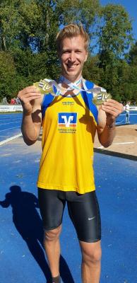 Foto zur Meldung: Sebastian Spinnler mit Gold- und Silbermedaille bei Bayerischen Meisterschaften