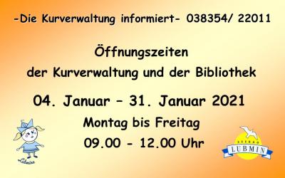 Foto zur Meldung: aktuelle Öffnungszeiten der Kurverwaltung Foto zur Meldung: aktuelle Öffnungszeiten der Kurverwaltung