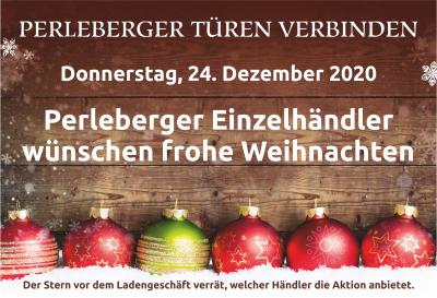 24.12.2020 | Perleberger Einzelhändler wünschen frohe Weihnachten