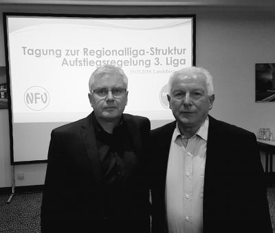 FLB-Präsident Jens Kaden und Erwin Bugár bei einer Tagung