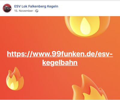 Crowdfunding - ESV Lok Falkenberg