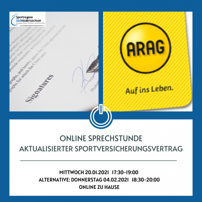 Bild der Meldung: Online-Sprechstunde: Aktualisierter Sportversicherungsvertrag