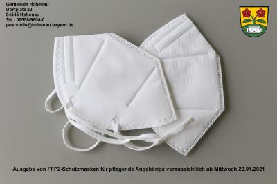 Gemeinde Hohenau verteilt FFP2-Masken an pflegende Angehörige