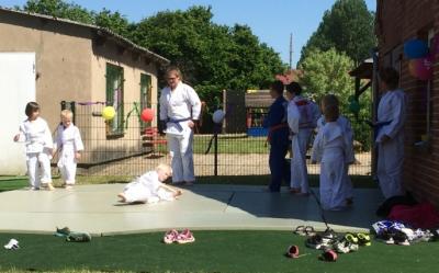 Foto zur Meldung: Judokas werben in der KiTa Vorderhagen