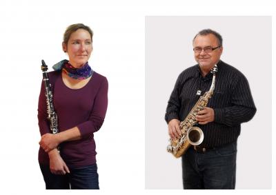 Heike Weigel, Klarinette+Saxofon;    Joachim Keck, Saxofon+Klarinette
