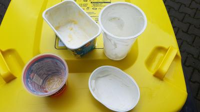 Foto zur Meldung: Nur leere Verpackungsabfälle gehören in die Gelbe Tonne