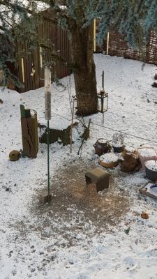 Winterfütterung im Hotzenwald-Naturgarten
