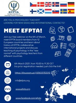 Bild der Meldung: Webinar der EFPTA