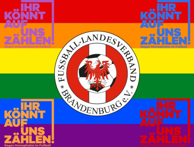 „Ihr könnt auf uns zählen! Gegen Homophobie im Fußball“