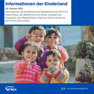 Informationen der Kinderland zum Regelbetrieb (Bild vergrößern)