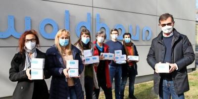 Vorschaubild zur Meldung: Lions Club spendet 1500 Masken an Ludwigsfelder Waldhaus