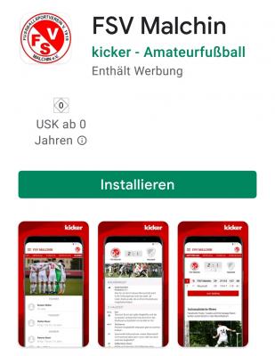 Foto zur Meldung: Malchiner Fußballer haben jetzt eine eigene App