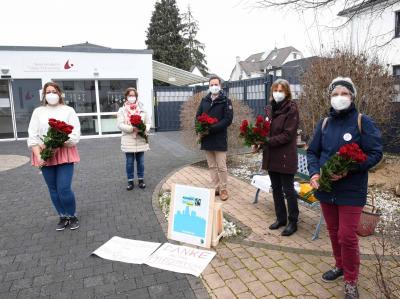 Faire Rosen für das Pflegepersonal