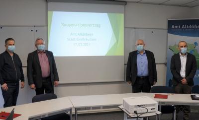 Vorschaubild zur Meldung: Startschuss: Kooperation im Bauamtsbereich mit Großräschen