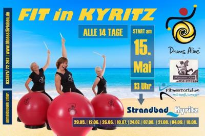 Foto zur Meldung: DrumsAlive im Strandbad Kyritz - Geburtstags-Challenge zum 20. Vereinsjubiläum