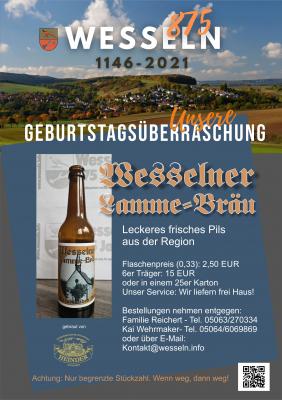 Unser Bier für Sie: "Wesselner Lamme-Bräu"