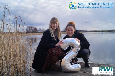 2 Jahre Welcome Center MSE (Team: Stephanie Lubig (l.) und Dajana Vater (r.)
