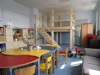 Foto zur Meldung: Spielturm im Raum der Schulsozialarbeit