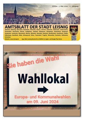 Link zu: Amtsblatt Online 05/2024