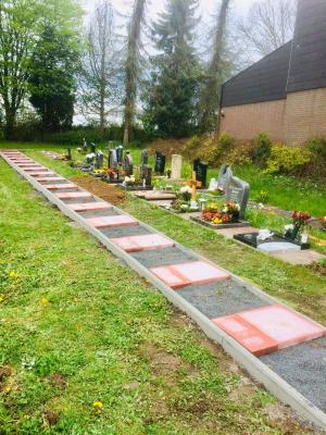 Friedhof Merzhausen / Neue Reihe für Urnengräber angelegt