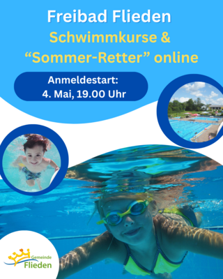 Sommer-Retter 2025 im Freibad Flieden - Anmeldestart: 04. Mai, 19.00 Uhr
