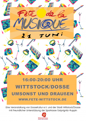 Vorschaubild zur Meldung: Fête de la Musique 2021 wieder in Wittstock/Dosse