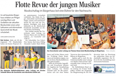Flotte Revue der jungen Musiker (Bild vergr&ouml;&szlig;ern)